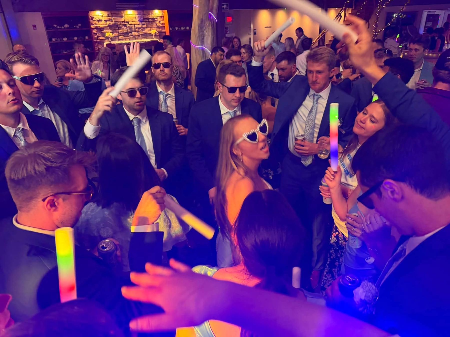 A packed dance floor